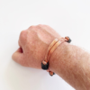 African Elephant Knot Bracelet - 4 Knot BLACK & COPPER Color Metal V2 made in Zimbabwe ships from USA. - Image 5