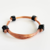 African Elephant Knot Bracelet - 4 Knot BLACK & COPPER Color Metal V2 made in Zimbabwe ships from USA. - Image 2