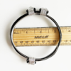 African Elephant Knot Bracelet - 3 Knot SILVER & BLACK Mixed Color Metal V2 made in Zimbabwe ships from USA. - Image 5