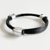 African Elephant Knot Bracelet - 3 Knot SILVER & BLACK Color Metal V1 made in Zimbabwe ships from USA. - Image 4