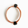 African Elephant Knot Bracelet - 2 Knot BLACK & COPPER Color Metal V2 made in Zimbabwe ships from USA. - Image 2