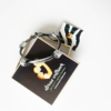 African Elephant Knot Bracelet - 4 Knot BLACK & SILVER Mixed Color Metal V2 made in Zimbabwe ships from USA. - Image 4