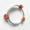 African Elephant Knot Bracelet - 3 Knot SILVER & COPPER Color Metal V2 made in Zimbabwe ships from USA. - Image 6