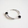 African Elephant Knot Bracelet - 2 Knot BLACK Knot & SILVER Color Metal V2 made in Zimbabwe ships from USA. - Image 2