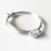 African Elephant Knot Bracelet - 2 Knot SILVER Color Metal V2 made in Zimbabwe ships from USA.
