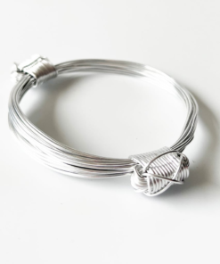 African Elephant Knot Bracelet - 2 Knot SILVER Color Metal V2 made in Zimbabwe ships from USA.