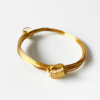 African Elephant Knot Bracelet - 2 Knot GOLD Color Metal V1 made in Zimbabwe ships from USA.