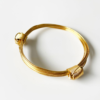 African Elephant Knot Bracelet - 2 Knot GOLD Color Metal V1 made in Zimbabwe ships from USA. - Image 5