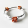 African Elephant Knot Bracelet - 3 Knot SILVER & COPPER Color Metal V2 made in Zimbabwe ships from USA. - Image 5