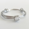 African Elephant Knot Bracelet - 3 Knot SILVER Color Metal V1 made in Zimbabwe ships from USA. - Image 5