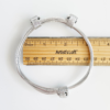 African Elephant Knot Bracelet - 3 Knot SILVER Color Metal V1 made in Zimbabwe ships from USA. - Image 3
