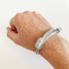 African Elephant Knot Bracelet - 3 Knot SILVER Color Metal V2 Chunky made in Zimbabwe ships from USA. - Image 3