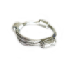 African Elephant Knot Bracelet - 3 Knot SILVER Color Metal V2 Chunky made in Zimbabwe ships from USA. - Image 4