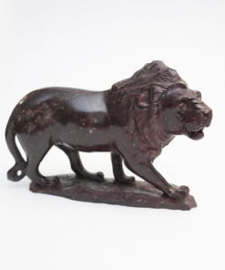 African Lion "shumba" Cobalt Shona Stone Sculpture Handmade in Zimbabwe!