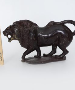 Alternative view of African Lion #1 "shumba" Cobalt Shona Stone Sculpture Handmade in Zimbabwe!