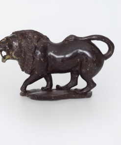 African Lion #1 "shumba" Cobalt Shona Stone Sculpture Handmade in Zimbabwe!