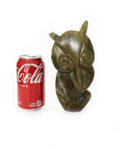 African Owl "zizi" Shona Verdite Stone Sculpture Handmade in Zimbabwe!