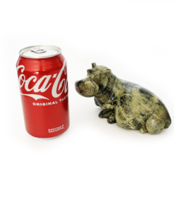 African Hippo "mvuu" Shona Leopard Rock Stone Sculpture Handmade in Zimbabwe!