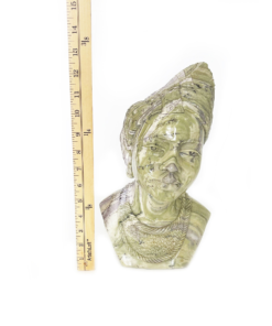 Alternative view of Shona Princess "mamoyo" Butter Jade Shona Stone Sculpture Hand Carved in Zimbabwe! Ships From USA
