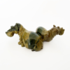 Mother & Child Hippo "mvuu" Shona Verdite Stone Sculpture Handmade in Zimbabwe!