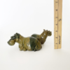 Mother & Child Hippo "mvuu" Shona Verdite Stone Sculpture Handmade in Zimbabwe! - Image 2