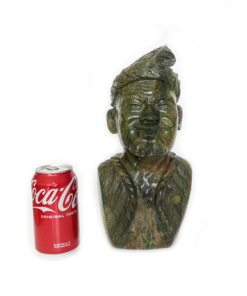 Alternative view of Shona Chief Verdite #2 Shona Stone Sculpture Hand Carved in Zimbabwe! Ships From USA