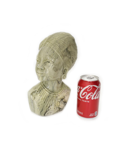Shona Lady #2 Butter Jade Shona Stone Sculpture Hand Carved in Zimbabwe, Ships From USA
