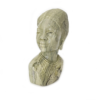 Shona Lady #2 Butter Jade Shona Stone Sculpture Hand Carved in Zimbabwe, Ships From USA - Image 4