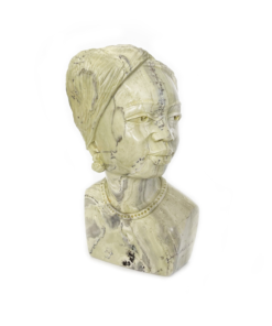 Shona Lady #3 Butter Jade Shona Stone Sculpture Hand Carved in Zimbabwe, Ships From USA