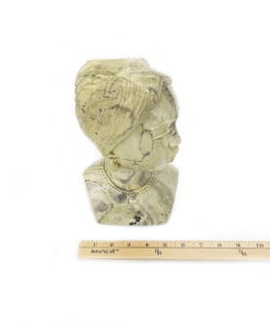 Alternative view of Shona Lady #3 Butter Jade Shona Stone Sculpture Hand Carved in Zimbabwe, Ships From USA